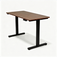 Bureau debout électrique silencieux 55 dB, levage fluide 20 mm/s, capacité 70 kg, robuste avec cadre en T, hauteur réglable pour bureau