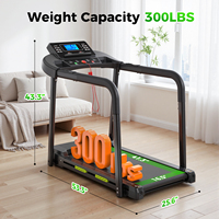 Tapis de marche pour personnes âgées Q23L pour la maison, avec barres d'appui allongées, tapis de marche de récupération et de remise en forme pour seniors, avec contrôle via application en option