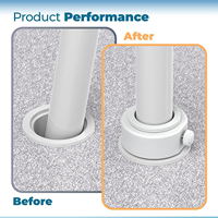 Adaptador de Bomba de Filtro para Piscina de Plástico Intex, Conector de Manguera Tipo B, Convierte 1.25 Pulgadas a 1.5 Pulgadas, Flexible, Compatible con Agua Salada
