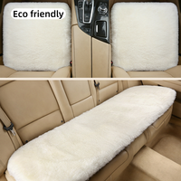 Échantillon de soutien pour la vente en gros, coussins de siège de voiture en peau de mouton véritable coupée, housses de siège de voiture