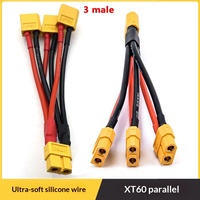 Connecteur XT60H-F/M mâle/femelle en silicone pour modélisme aéronautique, câble de charge haute intensité 30A personnalisable