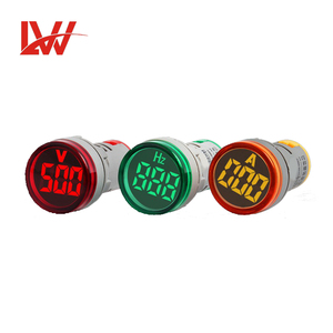 Mini loại vòng tròn và vuông hiện tại và điện áp LED hiển thị kỹ thuật số chỉ số ánh sáng Meter - Product Image 3