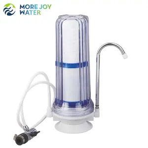 Countertop Dual Plastic Water Filter With PP And Carbon Block Filter