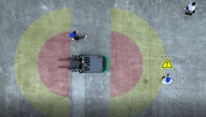 AI Heftruckveiligheidssysteem Heftruck Anti-botsingssysteem Ideaal voor magazijnen Veiligheid voor voetgangers en heftrucks - Product Image 5