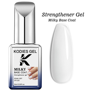 Esmalte de <span class=keywords><strong>Uñas</strong></span> en Gel <span class=keywords><strong>con</strong></span> Base de Goma Blanca Lechosa, Fortalecedor de <span class=keywords><strong>Uñas</strong></span>, Larga Duración, Removible, Soporte para Manicura, Etiqueta <span class=keywords><strong>con</strong></span> Logotipo Personalizado, Color Base - Product Image 4