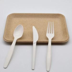 Kits de Cubiertos Compostables CPLA con Certificación BPI (Tenedor, Cuchara, Cuchillo, Servilleta 4 en 1) Envueltos Individualmente Desechables - Product Image 4