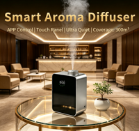 Diffuseur d'huiles essentielles en aluminium, design élégant et adapté à divers environnements.