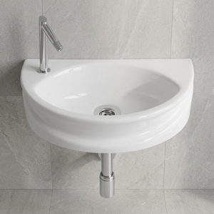 12x18 <b>Small</b> Ceramic Wash Basin Porcelain Lavabo Sink for Bathroom Kitchen and Home Use Sanitary Ware Product - Product Image 4