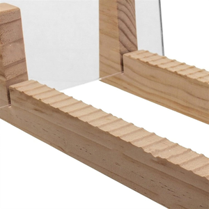 Rack <span class=keywords><strong>CD</strong></span> de grande capacité support de stockage de disques <span class=keywords><strong>vinyles</strong></span> extrémités en acrylique transparent avec accessoire de bureau d'affichage d'album LP en bois massif moderne - Product Image 3