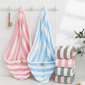 Corail japonais épaissi, mignon, absorption d'eau, séchage rapide, <span class=keywords><strong>cheveux</strong></span> rayés, bonnet de bain/douche, serviettes en <span class=keywords><strong>microfibre</strong></span>, <span class=keywords><strong>cheveux</strong></span> - Product Image 5