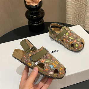HIPPO KIDS Sandalias para niños Retro Zapatos de suela blanda para exteriores Estampado de <span class=keywords><strong>dibujos</strong></span> animados Niñas Zapatos de playa Zapatos casuales de verano - Product Image 5