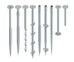 Screw Hot Dip Galvanized Steel Solar Ground Pile <b>Foundation</b> - Product Image 2