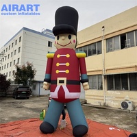 Ballon gonflable de personnage de Noël de dessin animé de mascotte de festival de joyeux Noël pour la publicité