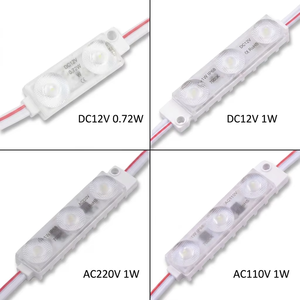 Modules LED de haute qualité en stock, étanches, DC12V 0.72W 2835 SMD avec lentille, DC12V 2 LED, DC12V 3 LED 1W, 3 LED 110V 220V - Product Image 1