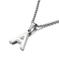 Collier en acier titane pour femme, style coréen simple et élégant, avec pendentif lettre anglaise en forme de coquille, chaîne de clavicule, bijoux de mode européenne