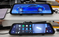Double objectif 1080P sans fil CarPlay Android Auto DVR 4G WIFI ADAS Dash Cam GPS Rétroviseur IPS Vision nocturne Automobile Vidéo