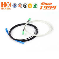Conector rápido de fábrica OEM Hanxin 22 años de experiencia 9/125 SM Simplex Duplex 1m 2m 3M 5M Cable de conexión de fibra óptica SC LC FC FTTH