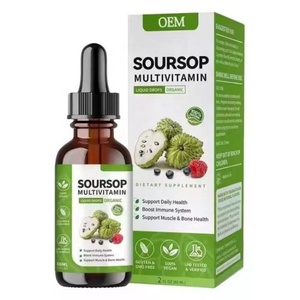 AURA 2 FL OZ en stock – Gouttes liquides multivitaminées biologiques à l'extrait de feuille de Graviola – Supplément oral liquide de Vitamine Soursop - Product Image 1