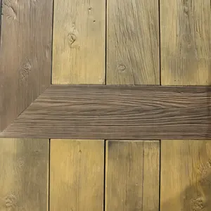 Textura madeira real madeira dura impermeável fácil instalação ao ar livre PU decking composto