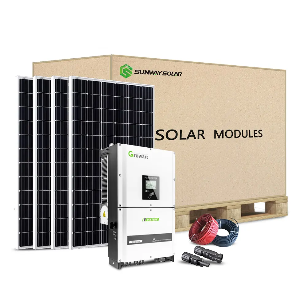 photovoltaic system 3kw 5kw 10kw 20kw on grid solar power system home