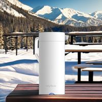 NB Favour Tasse à eau chauffante électrique portable Tasse de voyage isolée pour le café qui garde la boisson au chaud partout