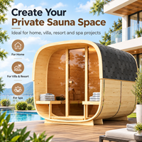 Ruang Sauna Kayu Ukuran Kustom OEM dengan Struktur dan Tampilan yang Dapat Disesuaikan untuk Penggunaan Rekreasi Pribadi di Dalam Ruangan