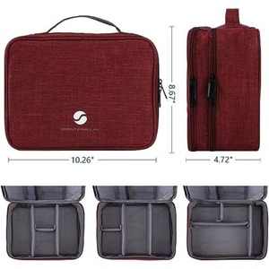Sac de rangement pour câbles BSCI FactoryCable pour cordon, chargeur, batterie externe, clé USB, téléphone, iPad Mini, carte SD, tablette, noir - Product Image 3
