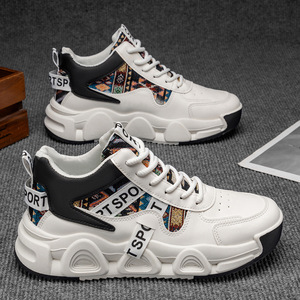 Nouvelles Baskets Montantes Décontractées et Polyvalentes pour Hommes, Respirantes, Antidérapantes, Rehaussantes, Style Sportif Robuste, Idéales pour la Course, Disponibles en Gros - Product Image 4