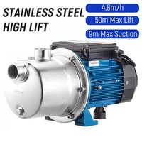 Pompe à eau électrique auto-amorçante basse pression 1/2 CV 370W avec moteur en cuivre et corps en acier inoxydable, pompe à jet électrique OEM, garantie 1 an