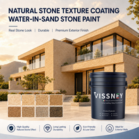 Peinture économique pour appareils électroménagers avec une texture naturelle magnifique, revêtement liquide acrylique effet pierre véritable, application au rouleau &amp;   Application par pulvérisation