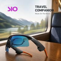 Lunettes de cyclisme intelligentes avec audio sans fil, haut-parleur intégré, microphone, chargement magnétique, commande par bouton, musique, verres sportifs