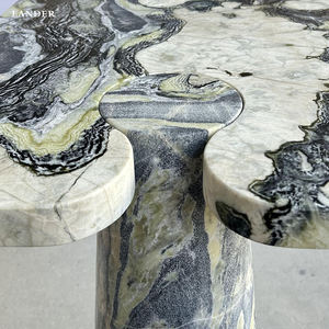 Lander Store Table console <span class=keywords><strong>Picasso</strong></span> en marbre blanc pour la maison et l'hôtel Meubles de salon Table console en marbre - Product Image 5