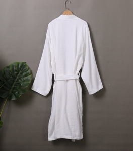 Peignoir ou robe de chambre 100% coton de haute qualité, col kimono ou châle, parfait pour la salle de sport, la douche, le <span class=keywords><strong>spa</strong></span>, l'hôtel, les vacances - Product Image 4