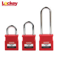Cadenas de sécurité à clé unique avec cadenas à manille en plastique de 38 mm, avec clé maîtresse