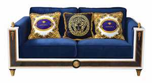 الراقية الفاخرة الكلاسيكية تصميم بولي أريكة لغرفة المعيشة الأثاث الملكي نمط إطار خشبي أريكة منقوشة - Product Image 3