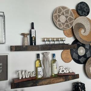 Paniers muraux suspendus <span class=keywords><strong>en</strong></span> <span class=keywords><strong>osier</strong></span> blancs Art Déco faits à la main de haute qualité Kingwillow pour la décoration murale d'anniversaire ou de salon - Product Image 4