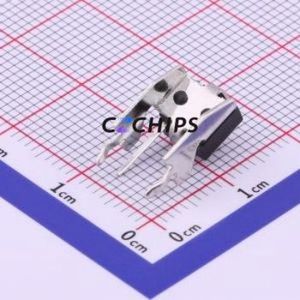 TS-1093B-A3B3-D2 Tactile Switch Through hole Component THT Switch Single Pole Single Throw Round Button 2.5N Right Angle Insert - Product Image 2