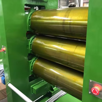 Calendrier à trois rouleaux de type L et de type Z, haute précision, motorisé, automatique, 380V, pour la production de tôles et le revêtement, haute productivité