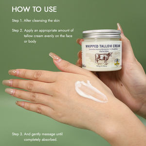 फलाजान प्राकृतिक व्हिप्ड टैलो फेस बाम बॉडी स्किनकेयर मॉइस्चराइज़र क्रीम लोशन बैलम पोषण बीम टेल्ड क्रीम चेहरे - Product Image 3