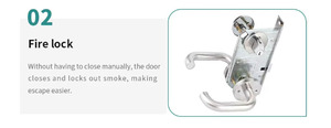 Taux de réachat élevé, porte battante en acier ignifuge, dimensions personnalisables. Porte coupe-feu H90, porte coupe-feu Offshare - Product Image 4