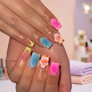 Uñas Postizas de Alta Calidad con Diseño Ovalado Blanco Estilo Francés, Acrílicas ABS, Cobertura Total, Brillantes con Diseño, Uñas Postizas a Presión - Product Image 3