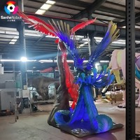 Águila Doble Animatrónica de Tamaño Real Personalizada para Decoración de Parques Temáticos y Zonas de Vida Silvestre