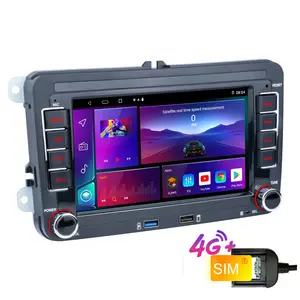 7 Inch Car Radio DSP Power Amplifier/4G Network/Supporting WIFI/GPS/BT/ FM For VW Car