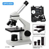 OPTO-EDU A11.1510-M Mikroskop Biologi Digital Set Hadiah untuk Pelajar Perbesaran 40x-1280x Berbahan Logam