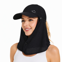 Casquette de soleil en nylon avec protection faciale et cache-nuque, chapeau de baseball d'extérieur en maille pour la pêche, la randonnée, le cyclisme, protection solaire pour hommes et femmes