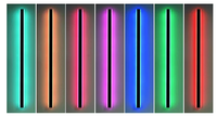 Appliques murales extérieures minimalistes linéaires Tuya, montées au mur, IP65, intelligentes, modernes, étanches, éclairage mural LED RGB extérieur