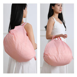 Bolsa de Compras de Nailon Resistente, Ecológica y Personalizada, Lavable, Reutilizable y Plegable, con Diseño de Letras - Product Image 3