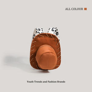 Sac à dos multifonctionnel personnalisé pour femmes, nouvelle forme de chapeau mignon pour les voyages, les loisirs, panneau solaire inclus pour le style universitaire - Product Image 2