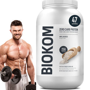 Poudre de protéines isolées de lactosérum 100 % <span class=keywords><strong>pure</strong></span>, sans saveur, sans glucides, sans gluten, enrichie en vitamines, formule personnalisée, approvisionnement en vrac - Product Image 1