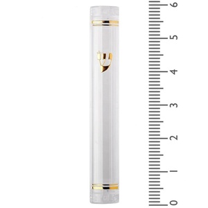 Acrylique Lucite Mezuzah Case Design Étanche Porte Suspendue <span class=keywords><strong>Mezuza</strong></span> pour La Maison Bénédiction Judaica Cadeaux - Product Image 6